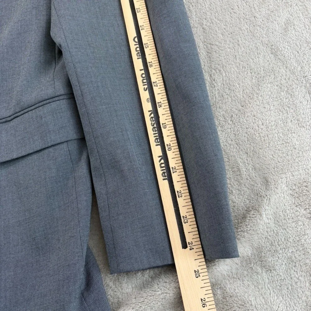 Banana Republic Slim Fit 2 Piece Suit‎ Grey Sharkskin Men 44R Pants 33x29 Office